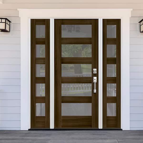 Front Door with Sidelights that Open - Etched Glass Doors Florida