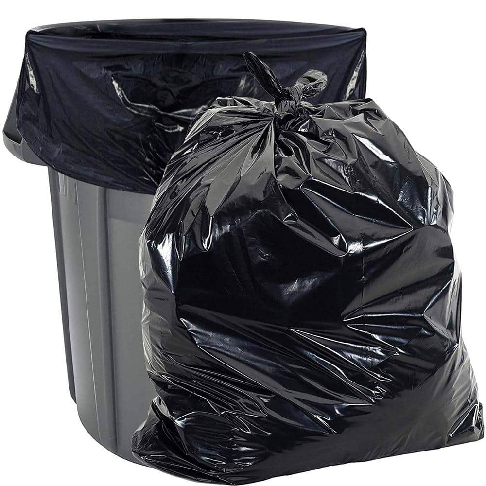 HDX FlexPro 33 Gallon - 39 Gallon Black Trash Bags (50-Count) for