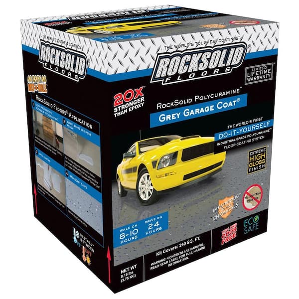 Rust-Oleum RockSolid 1 gal. Grey Polycuramine 1 Car Garage Floor Kit