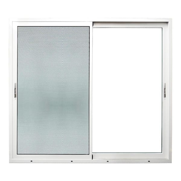 TEZA DOORS Teza 155 Series 120 in. x 80 in. Gloss White Universal Hand Aluminum Multi-Sliding Door