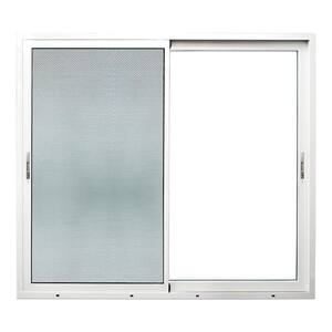 Teza 155 Series 120 in. x 80 in. Gloss White Universal Hand Aluminum Multi-Sliding Door