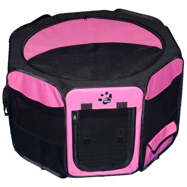 Pet Gear 46 in. L x 46 in. W x 28 in. H Octagon Pet Pen with Removable Top