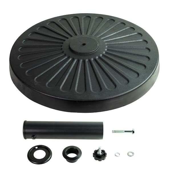 hampton bay 26 lbs. outdoor patio umbrella base in black Blissun 26.5 lbs Heavy Duty Market Stand : Patio, Lawn & Garden The At Home Outdoor Patio Umbrella is a 7.5 Crestlive Products 42-lb Black-42lbs Upgraded