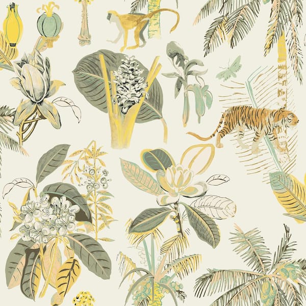 Heavenly Kingdom Linen Vinyl Peel and Stick Wallpaper Roll (Covers 30.75 sq. ft.)