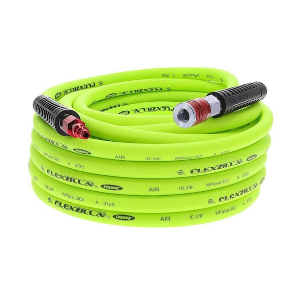 3-Piece Air Hose Kit, 3/8 in. x 50 ft., with Color Connex Coupler and Plug, Type D, Red