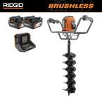 18-Volt Earth Auger with 8 in. Bit and (2) 4.0 Ah Batteries and Charger