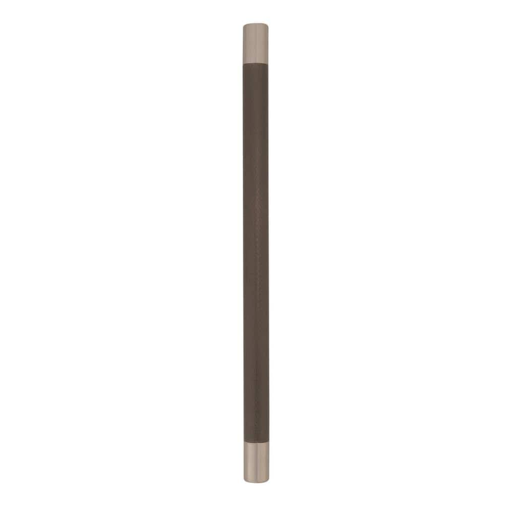 Satin Nickel and Bronze 10-Inch Cabinet Pull with Mounting Hardware