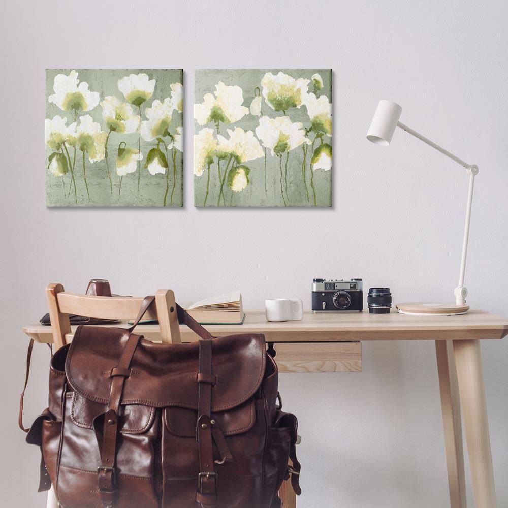 Charming White Blooms by Vanessa Austin 2 Piece Unframed Nature Graphic Art Print 17 in. x 17 in. price history on PriceWatchPro
