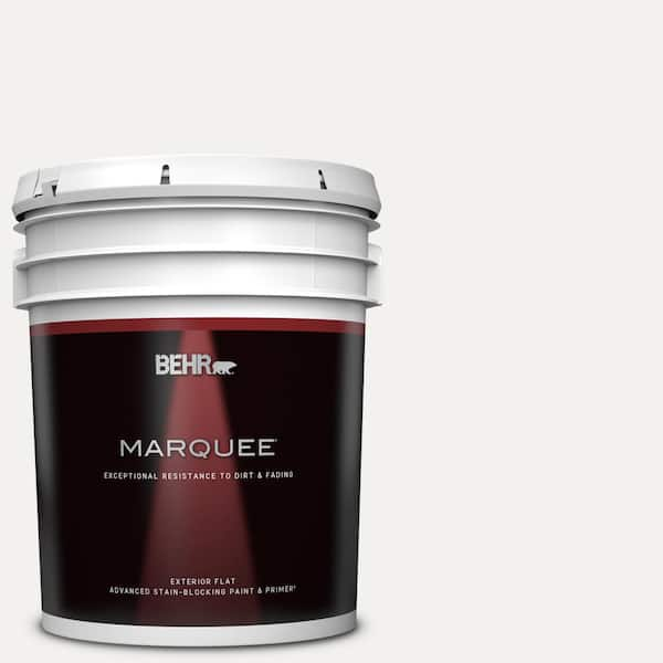 BEHR MARQUEE 5 gal. #W-D-600 Bridal Veil Flat Exterior Paint & Primer