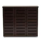 Baxton Studio Adalwin Dark Brown Storage Cabinet 28862 6517 HD