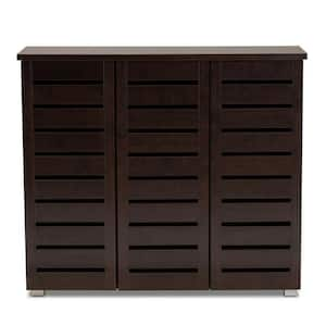 Baxton Studio Lindo Contemporary Dark Brown Storage Cabinet 28862