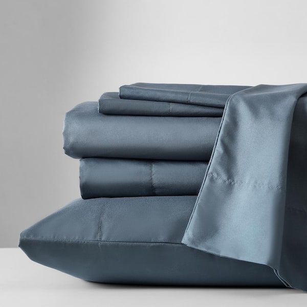 KENNETH COLE NEW YORK KCNY Solution 6-Piece Blue Microfiber Queen Sheet Set