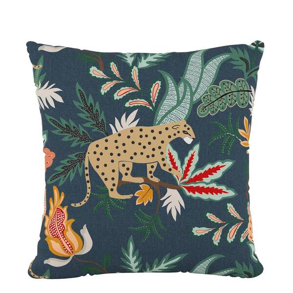 Skyline Furniture Venya Safari Navy Polyester Standard Throw Pillow