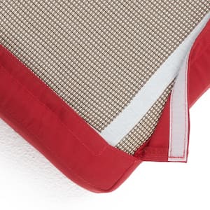 Mili 8-Piece Wicker Patio Deep Seating Conversation Set with Sunbrella Sunset Red Cushions