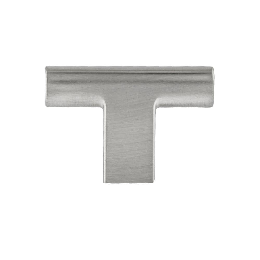 10-Pack Vail 2 in. (51 mm) Modern Satin Nickel T-Shaped Cabinet Knob price history on PriceWatchPro