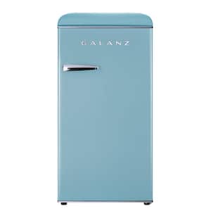 Galanz - Retro 12 Cu. Ft Top Freezer Refrigerator - Blue - Super 70% Off