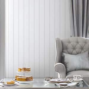 Saltram Stripe Sugared Grey Matte Non Woven Removable Paste the Wall Wallpaper