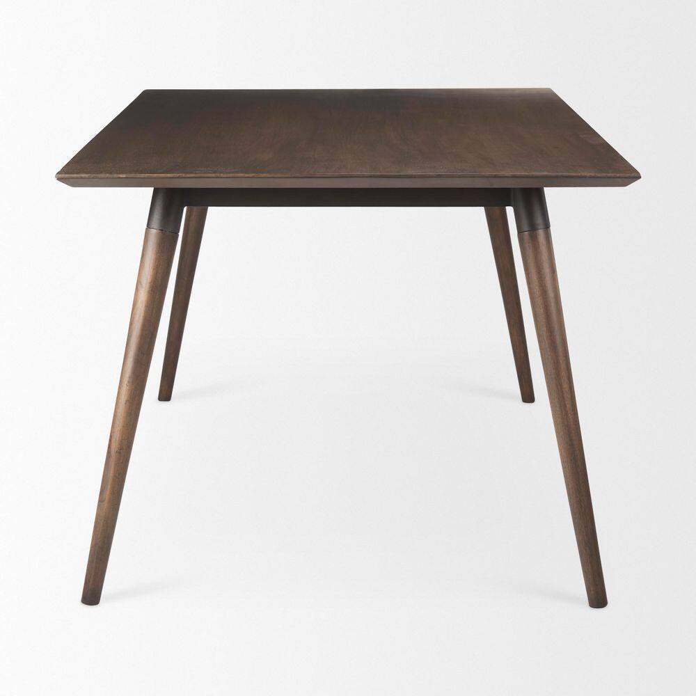 Nicholas II Mid-Century Modern Brown Wood 72 in. 4 Legs Dining Table with 8 Seats price history on PriceWatchPro