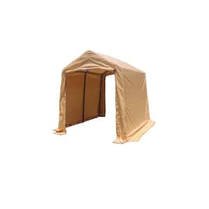 Outdoor 7 ft. W x 12 ft. D x 7.5 ft. H Yellow Outdoor Heavy-Duty Carport,Portable Gazebo Storage Shelter Shed,Car Canopy