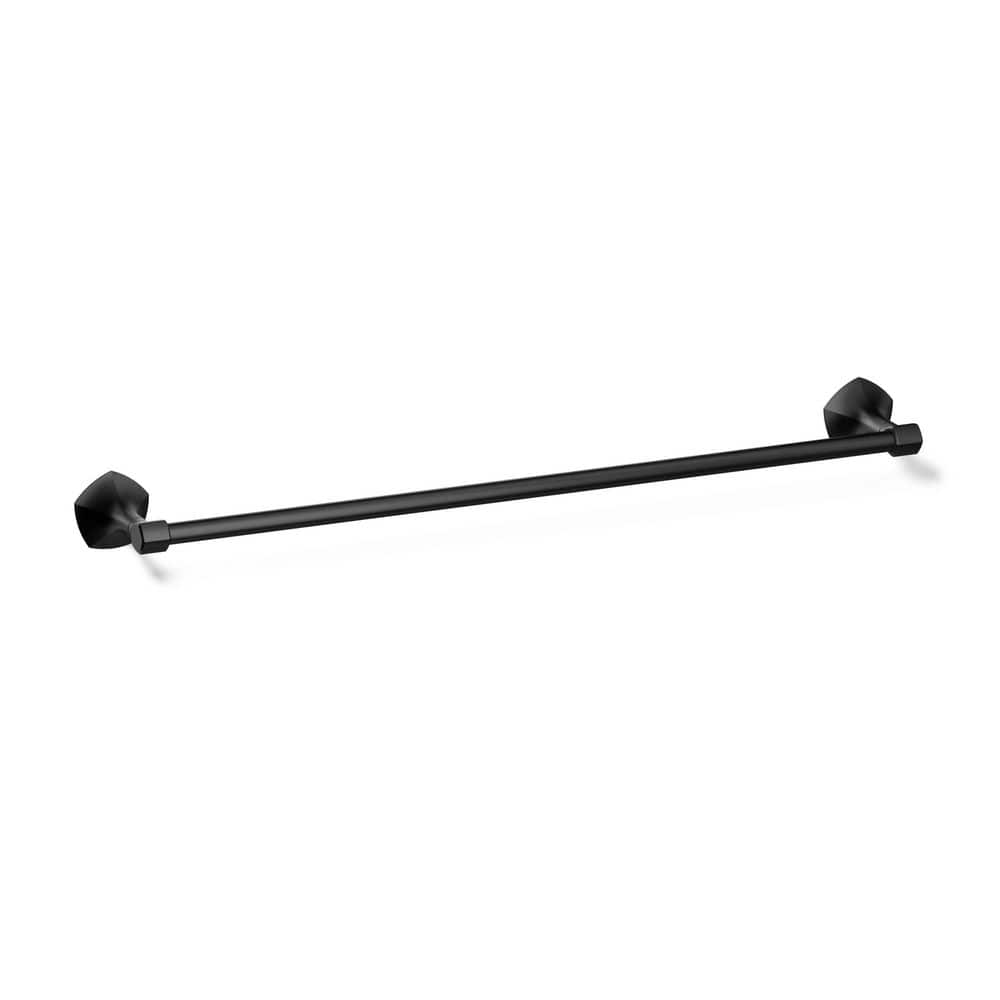 Occasion 24 in. Wall Mounted Single Towel Bar in Matte Black price history on PriceWatchPro