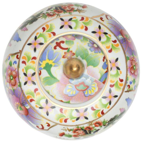 ORIENTAL Furniture 11 Satsuma Ladies & Peacock Porcelain Vase Jar Multicolor ORIENTAL Furniture 11 Satsuma Ladies & Peacock Porcelain Vase Jar Multicolor