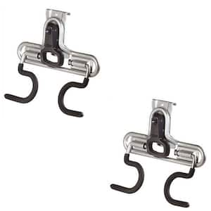 FastTrack Wall S Hook 2 Handle Tool Storage Organizer Rack (2 Pack)