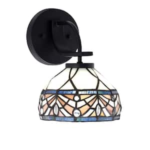 Olympia 1-Light Matte Black Wall Sconce