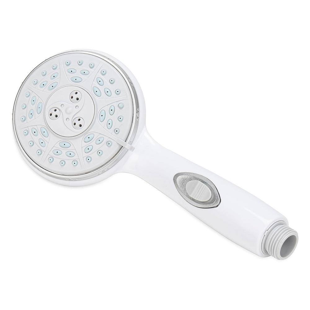 Camco Round Shower Head with On and Off Switch for RVs and Boats, White ...