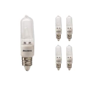 35-Watt Soft White Light T4 (E11) Mini-Candelabra Screw Base Dimmable Frost Mini Halogen Light Bulb(5-Pack)