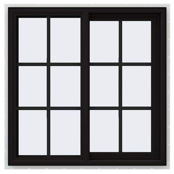 y*o様 P.Black Window JELD-WEN 36 in. x 36 in. V-4500 Series Black Exterior/White