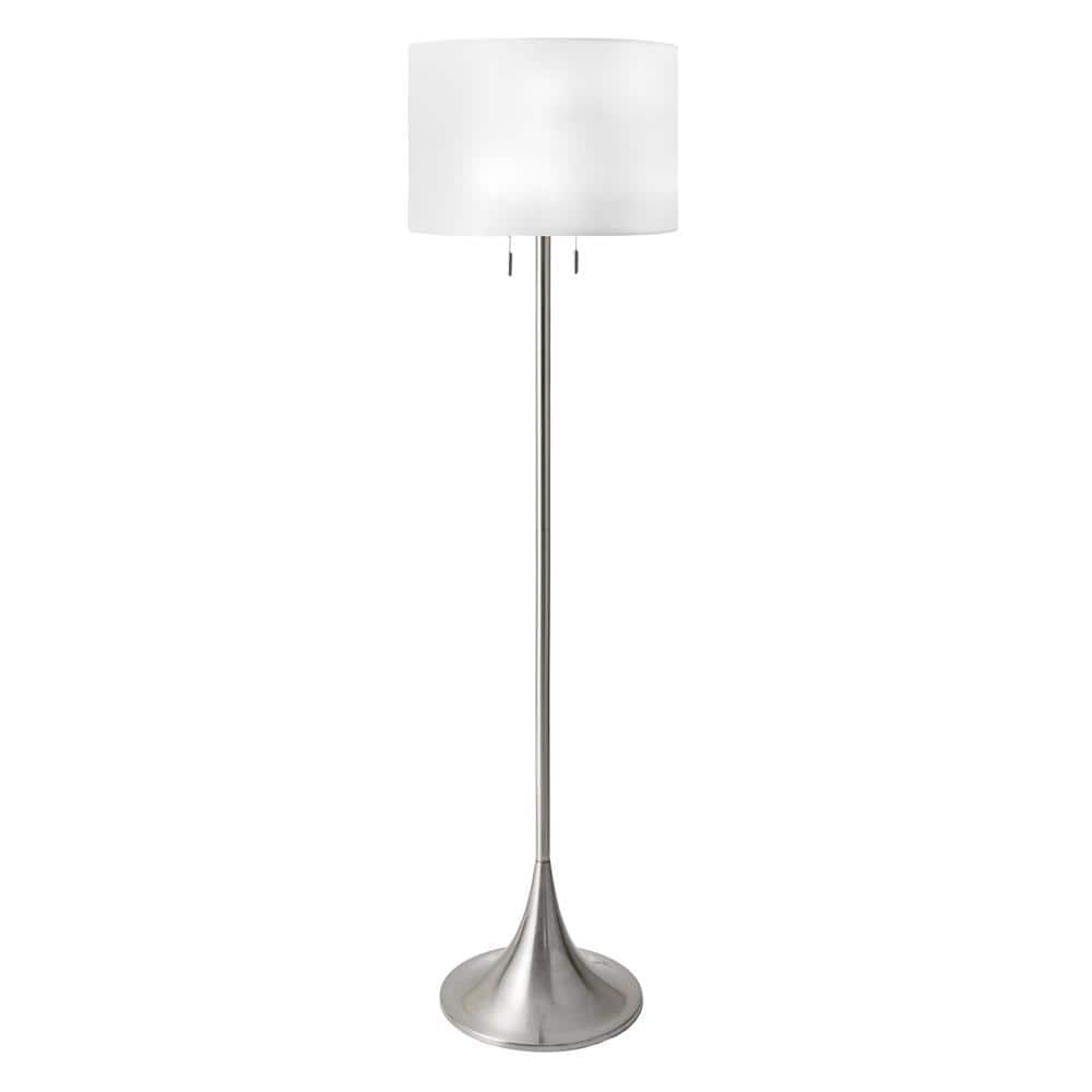 Ballwin 64 in. Silver Floor Lamp with Shade price history on PriceWatchPro
