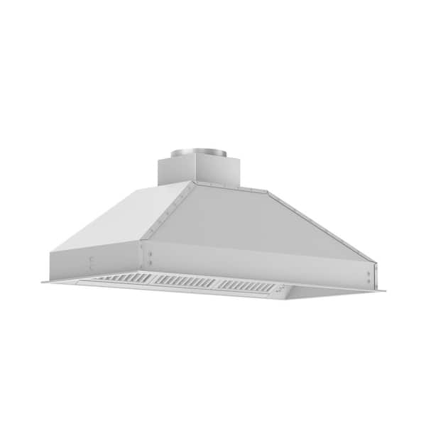 ZLINE Kitchen and Bath 46 in. 700 CFM Ducted Range Hood Insert with Remote Blower in Stainless Steel