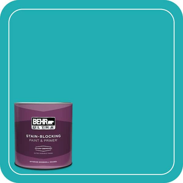 BEHR ULTRA 1 qt. Home Decorators Collection #HDC-SP16-06 Larkspur Blue Extra Durable Eggshell Enamel Interior Paint & Primer