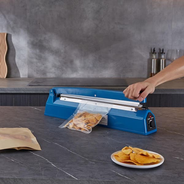 VEVOR Impulse Sealer 16 in. ABS Manual Food Vacuum Sealer Machine 