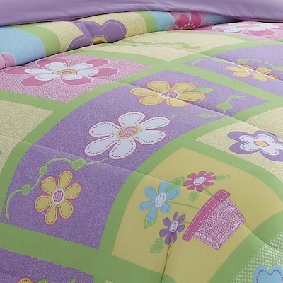 Sweet Yellow Floral Comforter Set