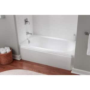Memoirs 60 in. x 34 in. Soaking Bathtub with Left-Hand Drain in White