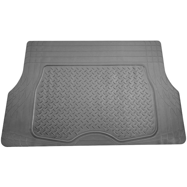 FH Group Gray Heavy Duty 47 in. x 32 in. Premium Trim to Fit Vinyl Cargo Mat