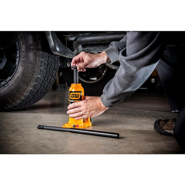 GEARWRENCH 6-Ton Hydraulic Bottle Jack with Handle Storage GWHBJ6T