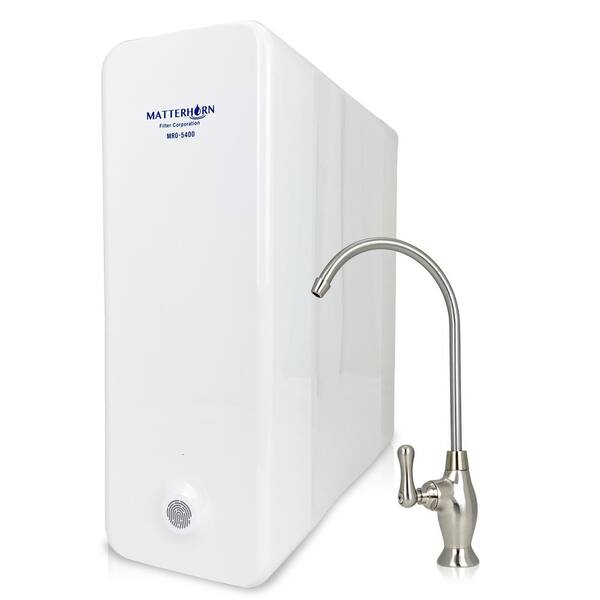 Matterhorn Tankless Reverse Osmosis Water Filtration System 400 GPD 2:1 Pure to Drain Ratio