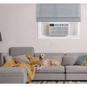 18,000 BTU Window-Mounted Air Conditioner with Heat in White