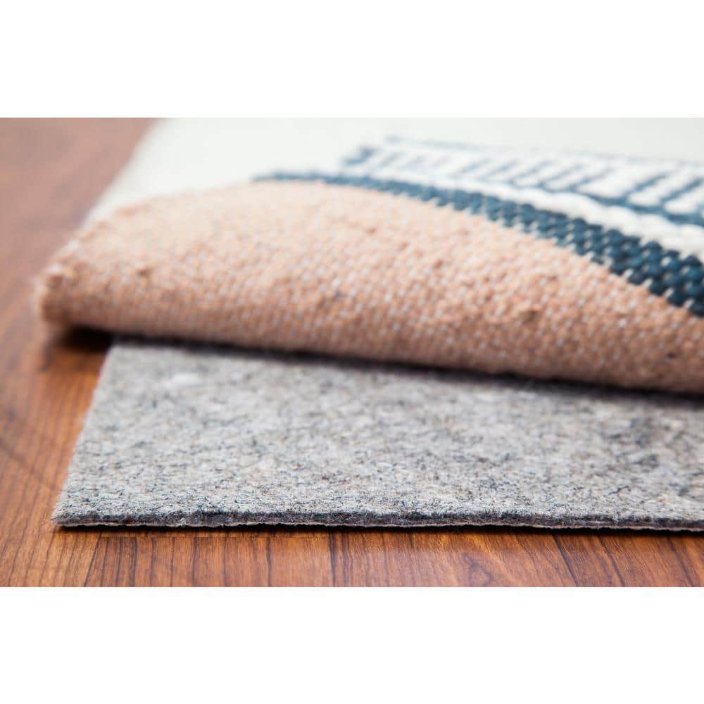All Surface Tan Basketweave 10 ft. W x 14 ft. L Dual Surface Non-Slip Rug P