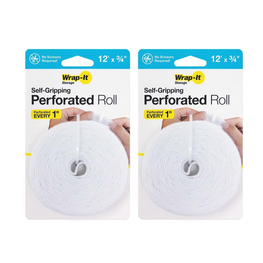 12 ft. x 3/4 in Self-Gripping Hook and Loop Perforated Roll (2-Pack) price history on PriceWatchPro