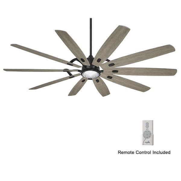 Barn H20 84 in. LED Indoor/Outdoor Coal Smart Ceiling Fan with Remote Control