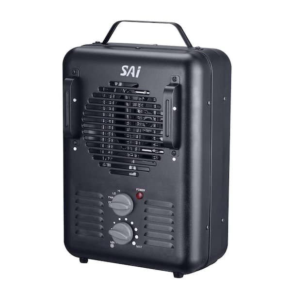 SAI 1,500-Walt Utility Milkhouse Fan-Forced Portable Heater with Thermostat