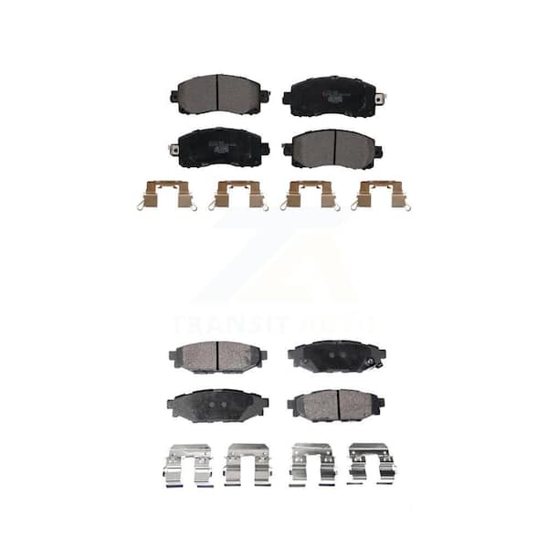 TEC Front Rear Ceramic Brake Pads Kit For Subaru Crosstrek Impreza KTC-100546