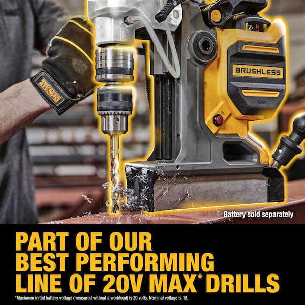 DEWALT 20-Volts Max XR Brushless Cordless 5/8 in. Magnetic Drill