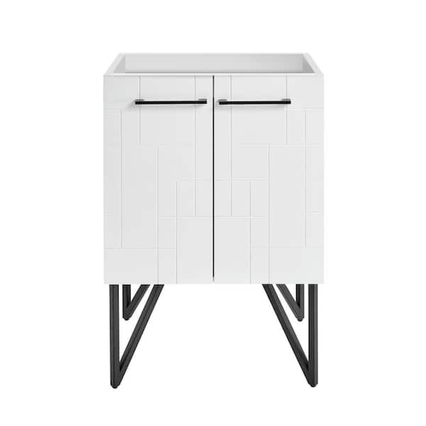 Swiss Madison Annecy 17.7 in. W x 23.6 in. D x 34.6 in. H Bath Vanity Cabinet without Top in White