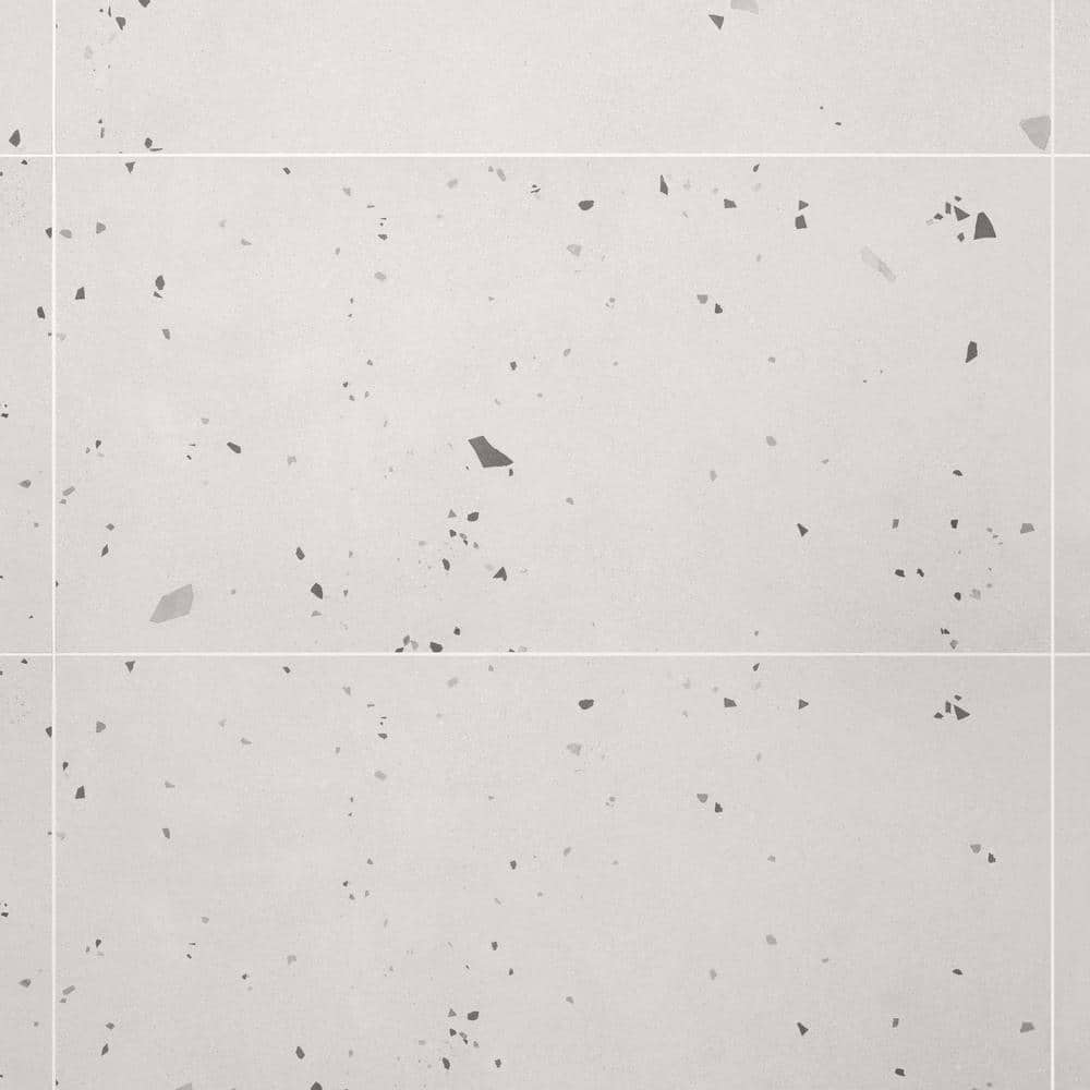 Ivy Hill Tile Bryant Ice White 23.4 in. x 47 in. Matte Porcelain Cement ...