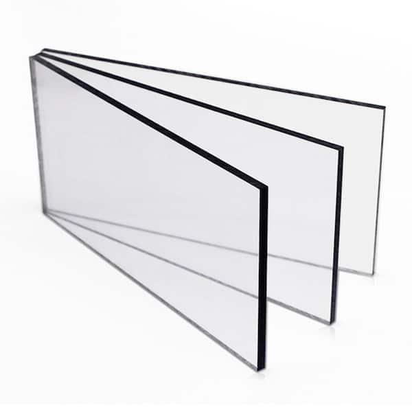 Wellco 12 in. x 12 in. (1.5 mm) Clear Polycarbonate Film-Masked Waterproof Sheet, (6-Pack)