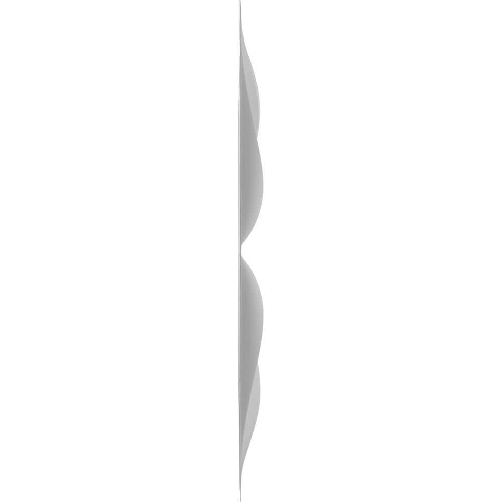 Helene White Textured 3D PVC Wall Panels, 12" x 12", 20-Pack